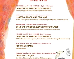 Affiche Festival Francis Poulenc