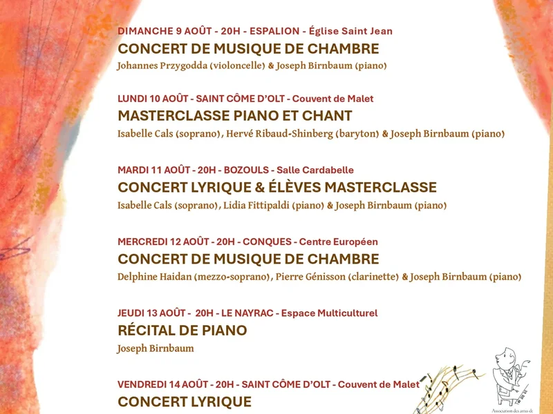 Affiche Festival Francis Poulenc